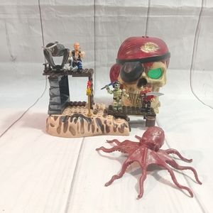 Mega blok Vintage Mega Bloks Pyrates Coffer Trap Incomplete